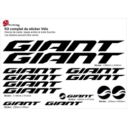 Sticker cadre vélo Giant 2018 autocollant
