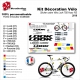 Sticker cadre Vélo Look 785 Huez RS complet 2019