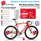 Sticker cadre Vélo Look 785 Huez RS complet 2019