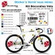 Sticker cadre Vélo Look 785 Huez RS complet 2019