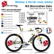 Sticker cadre Vélo Look 785 Huez complet 2019