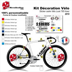 Sticker cadre Vélo Look 785 Huez complet 2019