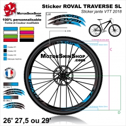 Sticker Jante VTT ROVAL TRAVERSE SL 2018