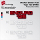 Sticker Enduro 125 Yamaha Type DTMX blanc Noir ou Rouge