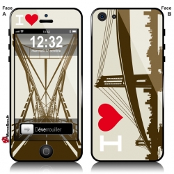 Sticker iPhone Pont Metallique