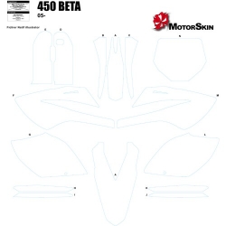 Gabarit Template Moto 450 Beta