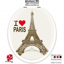 Sticker abattant WC Tour Eiffel Paris