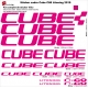 Sticker cadre Cube C68 Litening 2019 (Jaune Fluo possible)