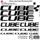 Sticker cadre Cube C68 Litening 2019 (Jaune Fluo possible)