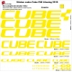 Sticker cadre Cube C68 Litening 2019 (Jaune Fluo possible)