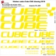 Sticker cadre Cube C68 Litening 2019 (Jaune Fluo possible)