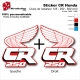 Sticker CR125 CR250 CR500 Ouies de Radiateur Honda de 1988