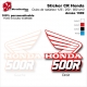 Sticker CR125 CR250 CR500 Ouies de Radiateur Honda de 1989