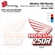 Sticker CR125 CR250 CR500 Ouies de Radiateur Honda de 1989