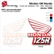 Sticker CR125 CR250 CR500 Ouies de Radiateur Honda de 1989