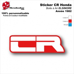 Sticker Honda CR 1982 Plaque Latérale