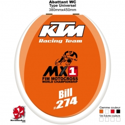 Sticker abattant WC KTM