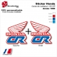 Sticker CR125 Ouies de Radiateur Honda de 1990