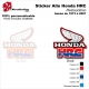 Sticker Honda HRC Ouies de 1973 à 2007 Radiateur Honda