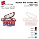 Sticker Honda HRC Ouies de 1973 à 2007 Radiateur Honda