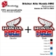 Sticker Honda HRC Ouies de 1973 à 2007 Radiateur Honda