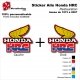 Sticker Honda HRC Ouies de 1973 à 2007 Radiateur Honda