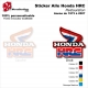 Sticker Honda HRC Ouies de 1973 à 2007 Radiateur Honda