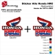 Sticker Honda HRC Ouies de 1973 à 2007 Radiateur Honda