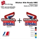 Sticker Honda HRC Ouies de 1973 à 2007 Radiateur Honda