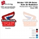 Sticker Honda CR125 de 1986 Ouie Radiateur Honda