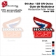 Sticker Honda CR125 de 1986 Ouie Radiateur Honda