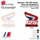 Sticker Honda CR125 de 1986 Ouie Radiateur Honda