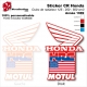 Sticker CR125 CR250 CR500 USA Ouies de Radiateur Honda 1989