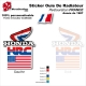 Sticker Ouies de Radiateur Drapeau USA Honda 1987