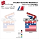 Sticker Ouies de Radiateur Drapeau USA Honda 1987