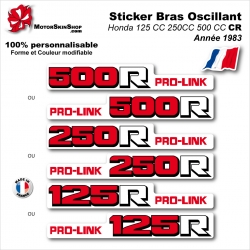 Sticker Bras Oscillant Rouge CR125 CR250 CR500 Honda 1983 Vintage