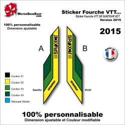 Sticker Fourche VTT SR SUNTOUR XCT 2015