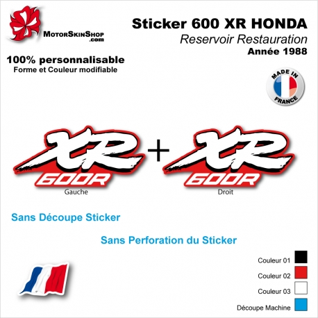 Sticker Réservoir 600 XR Honda 1988