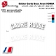 Sticker Garde Boue Avant HONDA 125 CR / 250 CR / 480 CR / 500 CR Année 1973/1986