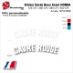 Sticker Garde Boue Avant HONDA 125 CR / 250 CR / 480 CR / 500 CR Année 1973/1986