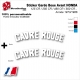 Sticker Garde Boue Avant HONDA 125 CR / 250 CR / 480 CR / 500 CR Année 1973/1986