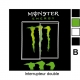 Sticker prise Monster Energy interrupteur universel