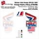 Sticker Aile Honda CR125 1987 Vintage Réplica Micky DYMOND Restauration VINTAGE HRC USA