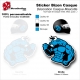 Sticker Bizon Casque Mascotte