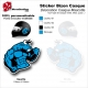 Sticker Bizon Casque Mascotte