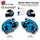 Sticker Bizon Casque Mascotte