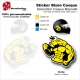 Sticker Bizon Casque Mascotte