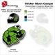 Sticker Bizon Casque Mascotte