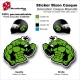 Sticker Bizon Casque Mascotte