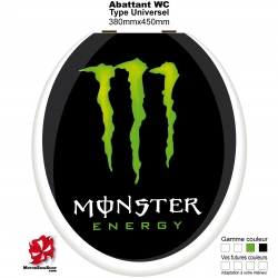 Sticker abattant WC Monster Energy